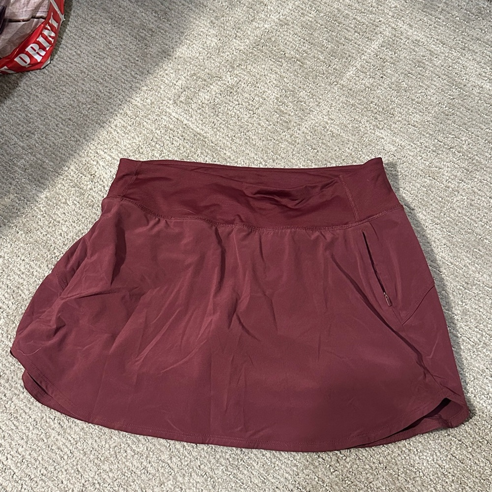 Outdoor Voices burgundy athletic skort
